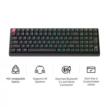 Keychron K4X-J1 96% Red Switch RGB Hot-Swap Mechanische Tastatur