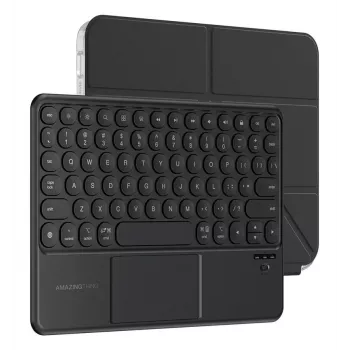 AMAZINGTHING Minimal Case Keylite Combo Keyboard Case für iPad Air 13 M3/M4 (2025/2026) - Schwarz