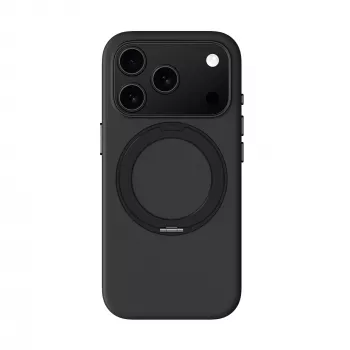 AMAZINGTHING Cloudie Case für iPhone 17 Pro mit Kickstand - Schwarz