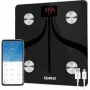 Renpho Smart-Badezimmerwaage mit App - Schwarz (ES-30M-US)