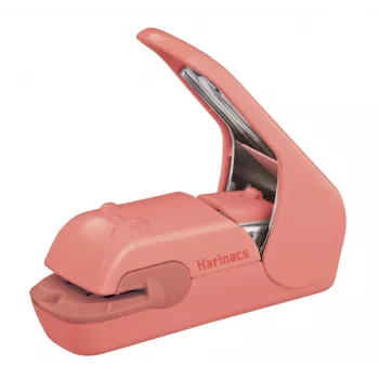 KOKUYO Harinacs Press Stapleless Stapler Salmon Pink, 5 Sheets Capacity (SLN-MPH105VP)