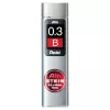 Pentel Ain Stein Mechanische Minen - B - Grau - 0,3 mm - 60 mm - 15 Stück