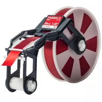 Brother MCFA2RD Stoff-Bügelband-Kassette - Roter Druck auf Weiß - 12mm x 3m