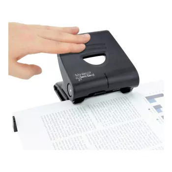 Rapesco 827-P PF827PB2 2-Loch Locher, 30 Blatt, Schwarz