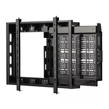 B-TECH BT7883/B Flachbildschirm-Wandhalterung mit ausziehbarer AV-Ablage, VESA 600x400, 70 kg, schwarz