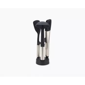 Joseph Joseph Elevate Fusio 3-teiliges Edelstahl-Besteck-Set mit kompaktem Ständer