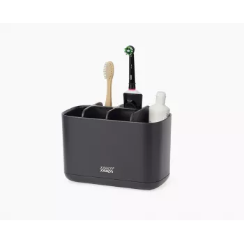 Joseph Joseph EasyStore großer Zahnbürstenhalter, mattschwarz (70599)