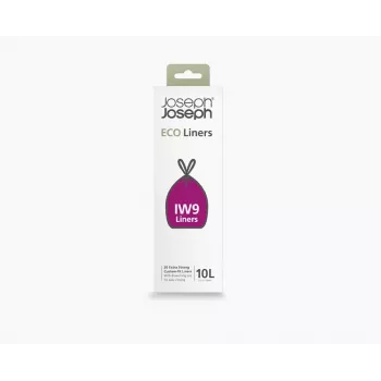 Joseph Joseph IW9 10L Custom-fit Recycled Grey Bin Liners (20 Beutel)