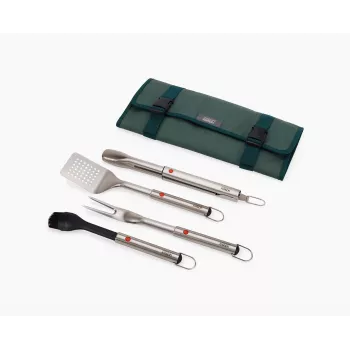 Joseph Joseph GrillOut 4-teiliges Edelstahl BBQ-Besteck-Set mit Aufbewahrungsbox