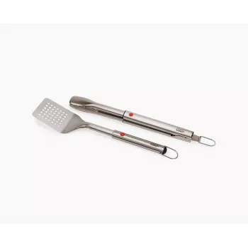 Joseph Joseph GrillOut 2-teiliges BBQ-Wender- und Zangenset, Grau/Edelstahl
