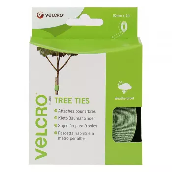 VELCRO Brand ONE-WRAP Reusable Cable Tie Roll - Green - 50 mm x 5 m - Box