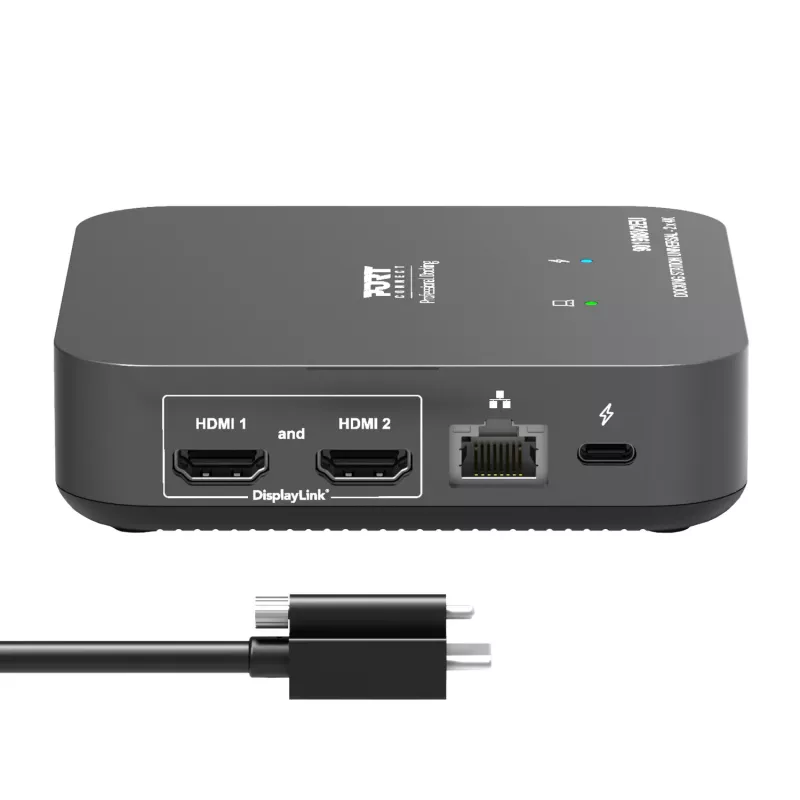 PORT Designs Universal Docking Station - 2 x 4K 2 HDMI mit Netzteil - EU