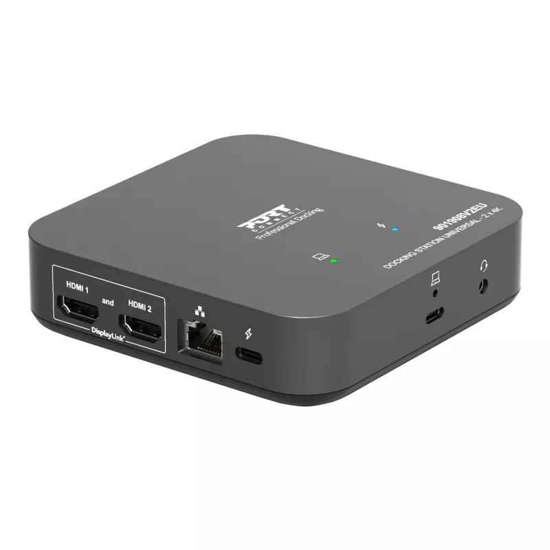 PORT Designs Universal Docking Station - 2 x 4K 2 HDMI mit Netzteil - EU
