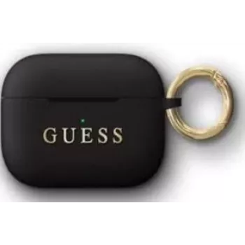 Guess Apple Silicone Cover für AirPods Pro Schwarz