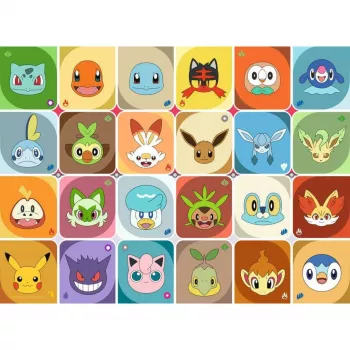 RAVENSBURGER Kinderpuzzle Pokémon Faces (100 Teile)