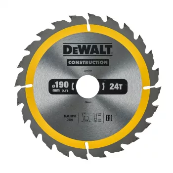 DEWALT Kreissägeblatt 190x30mm 24T +16° Super Thin Kerf TCT