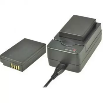 2-POWER Ladegerät & Kamerakombi-Akku für Canon LP-E17