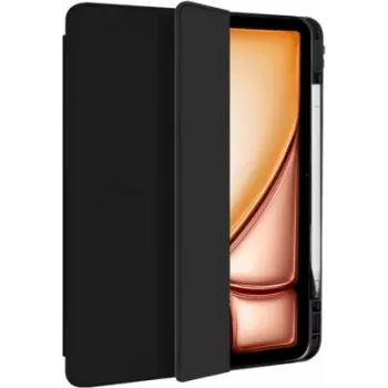 Eiger Folio Case für Apple iPad 10,2 Zoll (7./8./9. Generation) - Schwarz, verstärkter Magnetständer, Stifthalter