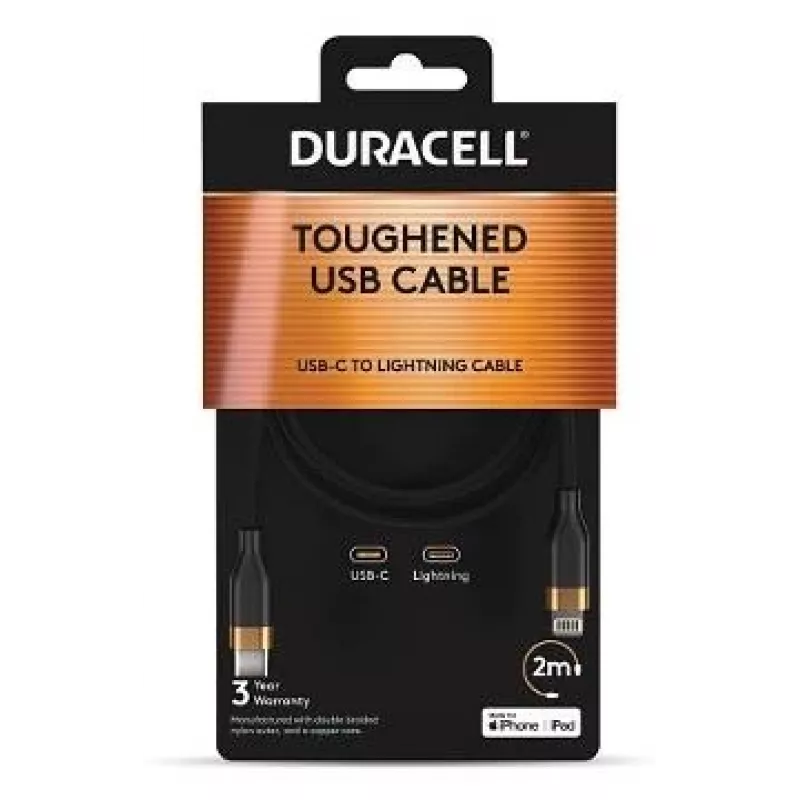 2-POWER 2m USB-C auf Lightning Kabel - Weiß - MFi-zertifiziert - 60W PD