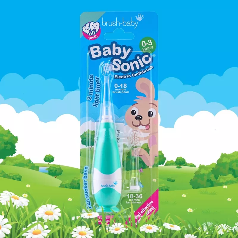 BRUSH BABY Baby Sonic Schallzahnbürste 0-3 Jahre Marine