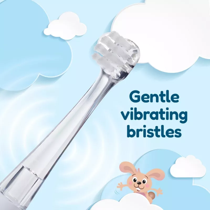 Brush-Baby BabySonic Ersatzbürstenköpfe 0-18 Monate 2er-Pack Weiß