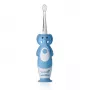 Brush Baby Wild Ones Schallzahnbürste für Kinder 0-10 Jahre, Elefanten-Design, Grau/Weiß