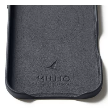 MUJJO Lederhülle für iPhone 15 Pro Max mit MagSafe (Basalt)