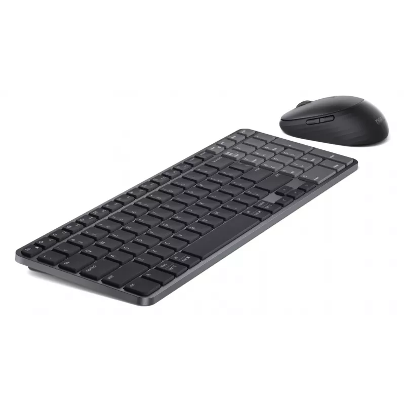 Dell Pro 7 Wiederaufladbares kompaktes Tastatur- und Maus-Set - KM746 - Litauisch (QWERTY) - Titangrau