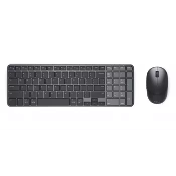 Dell Pro 7 Wiederaufladbares kompaktes Tastatur- und Maus-Set - KM746 - Litauisch (QWERTY) - Titangrau