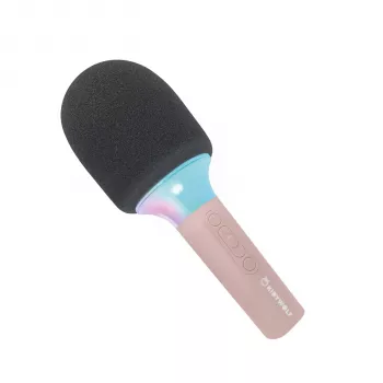 Kidywolf Mikrofon Bluetooth mit Licht Pink