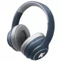 Kidywolf Bluetooth-Kopfhörer Blau - On-Ear Wireless Headset mit Mikrofon, 85dB Lautstärkebegrenzung, 15h Akku, zusammenklappbar, für Kinder