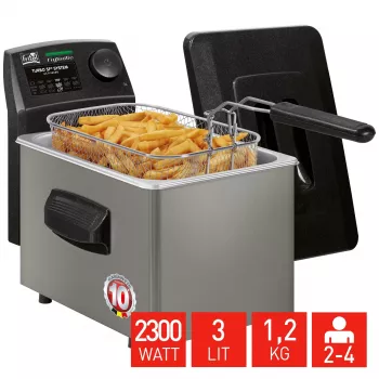 FRITEL FryTastic Fritteuse 3L 2.3kW Anthrazit/Silber