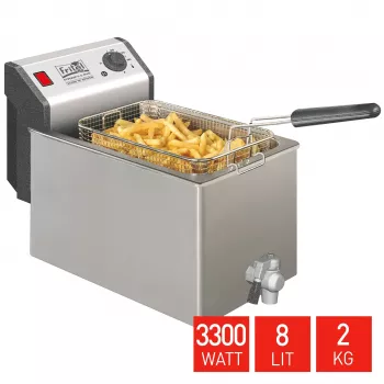 FRITEL TURBO SF Fritteuse 8 Liter 3,3kW Edelstahl