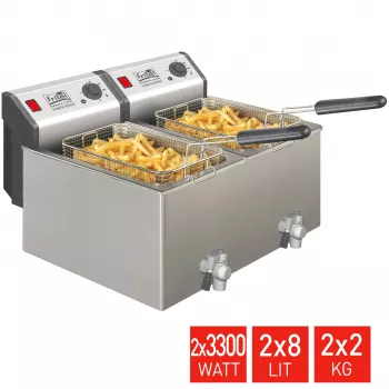 FRITEL TURBO SF Fritteuse 16 Liter 6,6kW Edelstahl