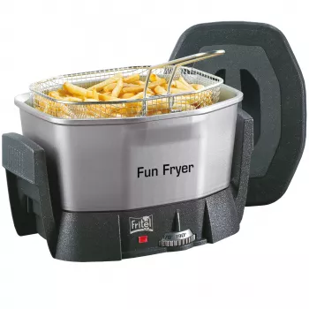 FRITEL Starter Fritteuse 1,5L 1400W Schwarz/Grau/Silber