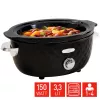 FRITEL Family Slow Cooker 3,3L 150W Schwarz/Chrom