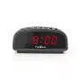 Nedis CLDK008BK LED Digitalwecker mit Schlummerfunktion, Schwarz