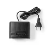Nedis CLDK008BK LED Digitalwecker mit Schlummerfunktion, Schwarz