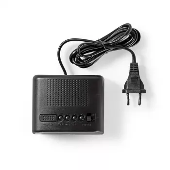 Nedis CLDK008BK LED Digitalwecker mit Schlummerfunktion, Schwarz