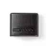 Nedis CLDK008BK LED Digitalwecker mit Schlummerfunktion, Schwarz