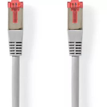 Nedis Cat6 S/FTP RJ45 Patchkabel 5,00 m Grau Rund PVC Aufhänger