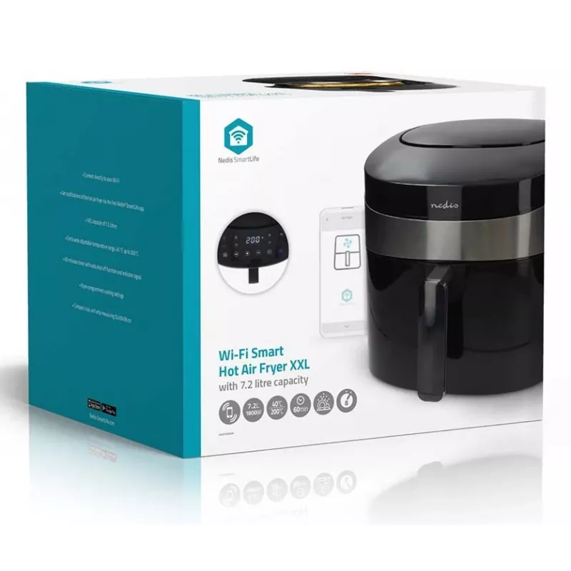 Nedis KAAF180BKW Digital Air Fryer 4.6 L 1500 W Black