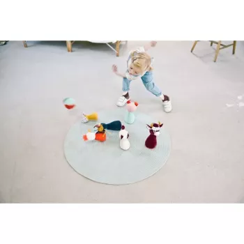 Lilliputiens Bauernhof-Kegelspiel mit Glockenball