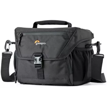Lowepro Nova 180 AW II Schultertasche für DSLR/Spiegellose Kamera mit Objektiv, Schwarz