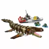 LEGO Jurassic World 76974 Mission auf dem Boot und Mosasaurus-Modell