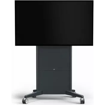 SMS Presence Mobiler motorisierter Wagen für LCD-Display/Touchscreen, abschließbar, dunkelgrau, Bildschirmgröße bis 213 cm (84 inch) für max. 150 kg / bis 249 cm (98 inch) für max. 100 kg