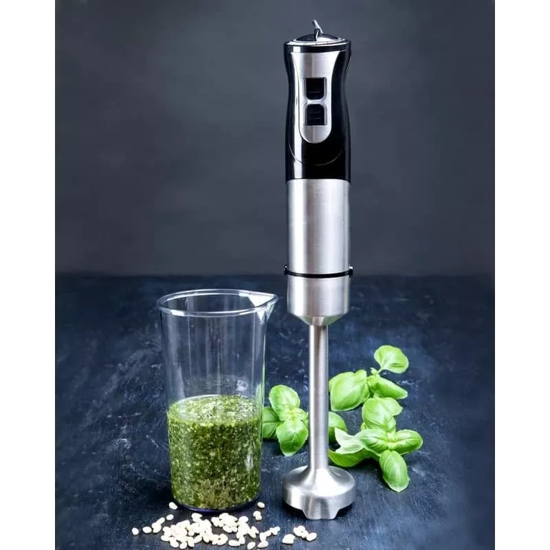 Gastronoma 18210001 Kaffeemühle, Konisches Mahlwerk, 150 W, 18 Einstellungen, Schwarz/Silber