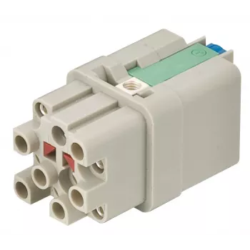 HARTING Han Q12-F-QL Buchse, 12 Kontakte, Quick-Lock-Anschluss, 1,5 mm²