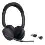 Yealink BH74 Teams kabelloses Headset mit ANC, USB-C/A-Dongle, On-Ear, Schwarz