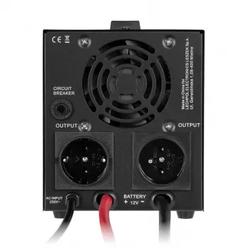 Rebel POWER-500-LFP4 Pure-Sinus-Wechselrichter mit Ladefunktion 12V 230V 500VA/300W